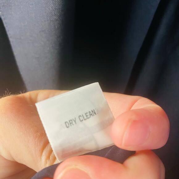 Talbot's Black Italian Wool Classic Blazer Size 14 Capsule Minimalist Timeless - Picture 7 of 9